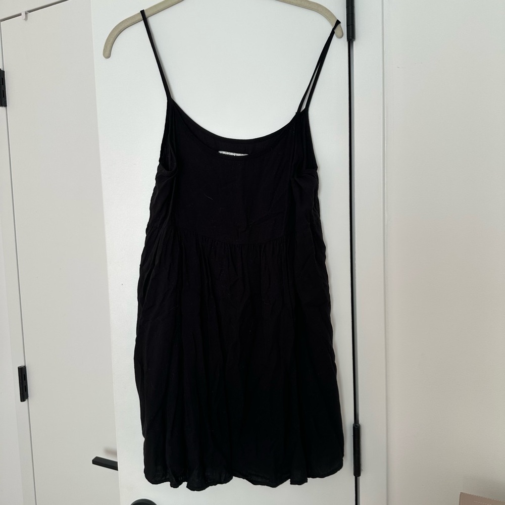 American Apparel Elegant Black Camisole Babydoll Dress